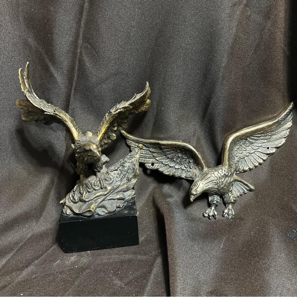 Elegant Bronze Eagle Sculptures